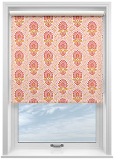 Petal & Block Lotus Blossom, Sunset - Twist & Fit Roller Blind